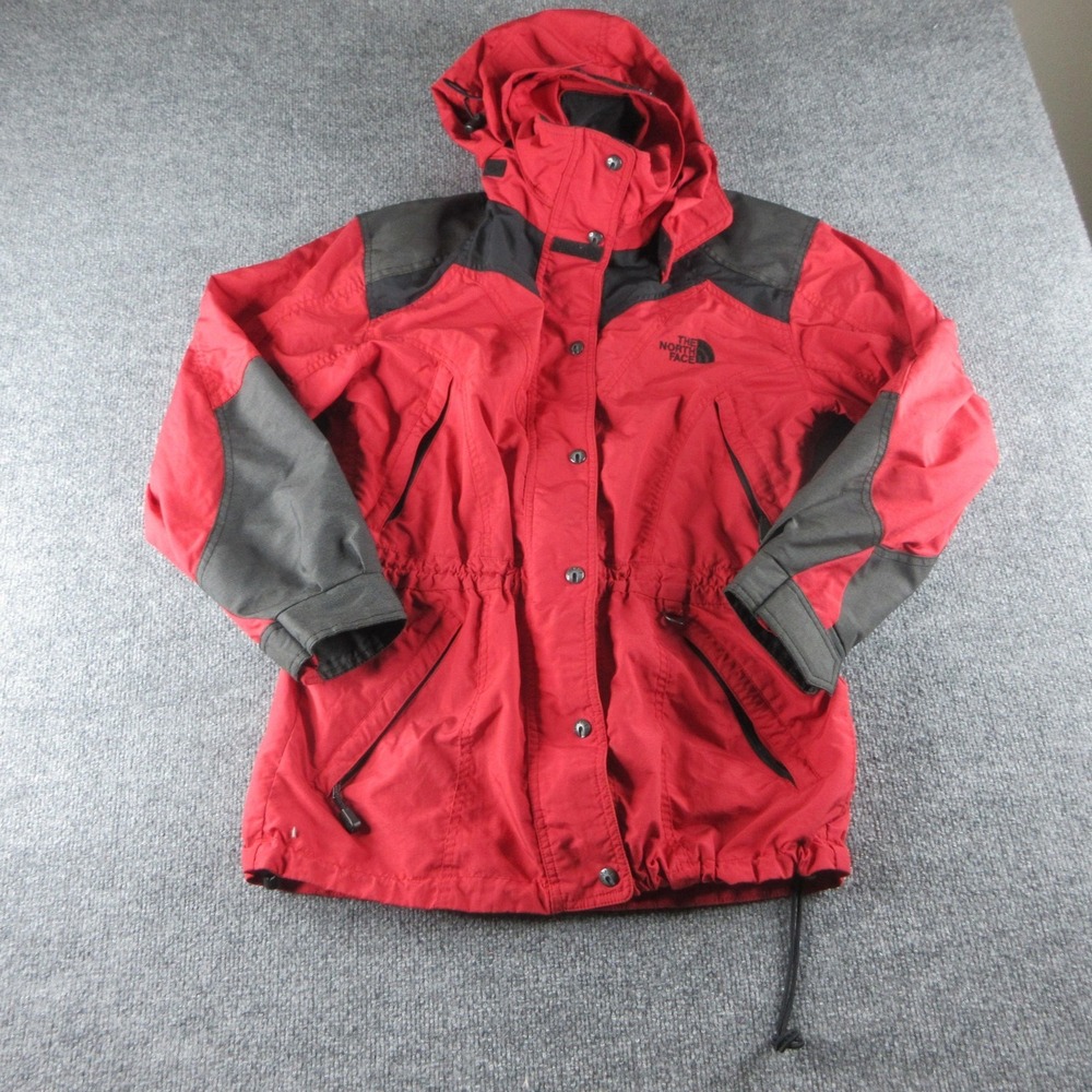 Vintage The North Face Jacket Womens 8 Red Extreme Ski Parka Hooded Outdoor 90s